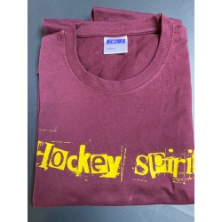 T-Shirt Hockey Siprit bordeaux large